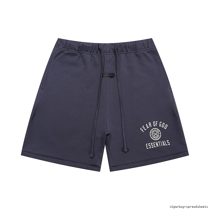 ESSENTIALS minimalist style dark blue shorts