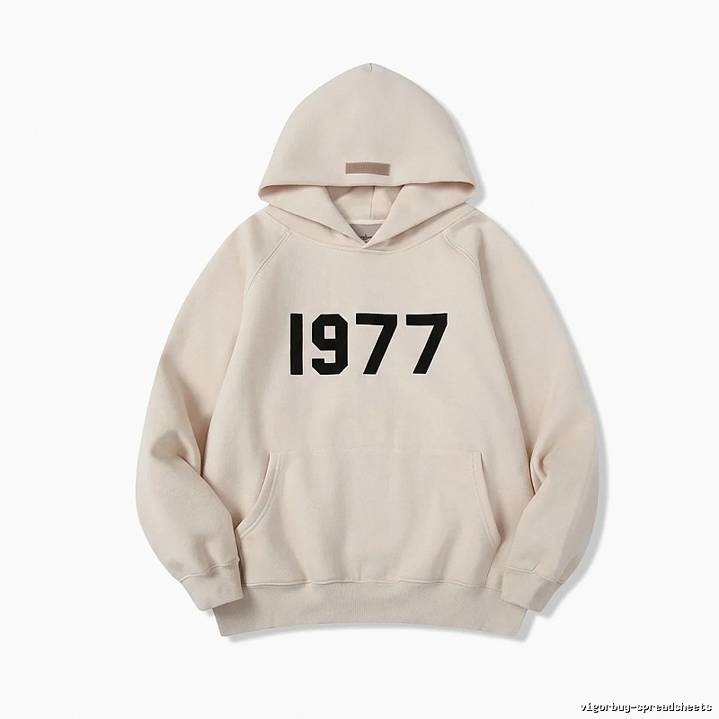 ESSENTIALS minimalist style off-white sweatshirt