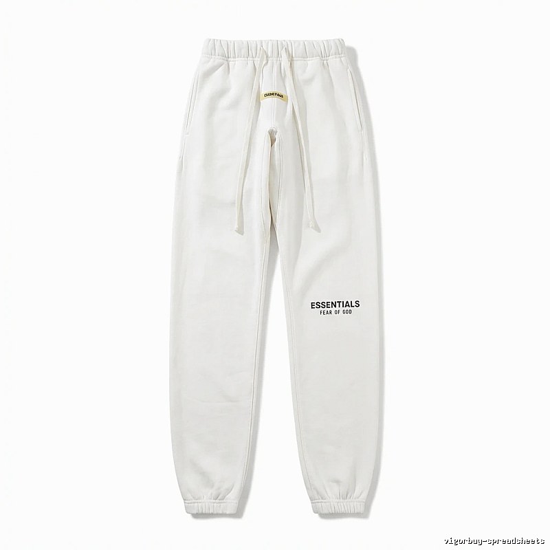 ESSENTIALS minimalist style white sweatpants