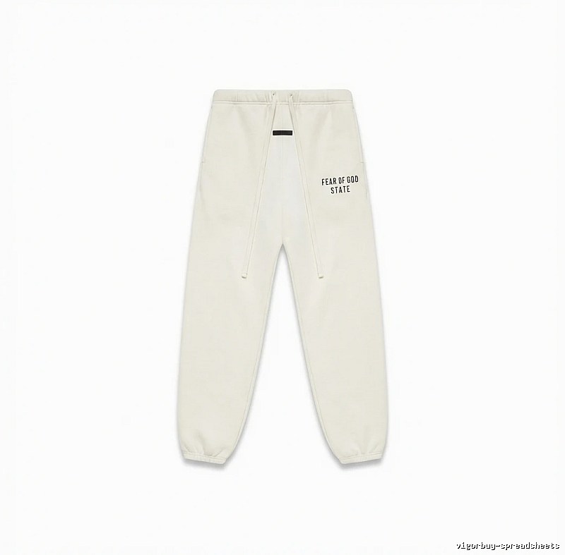 ESSENTIALS minimalist style white sweatpants
