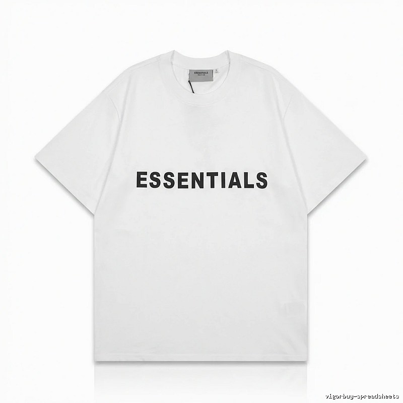 ESSENTIALS minimalist style white T-shirt