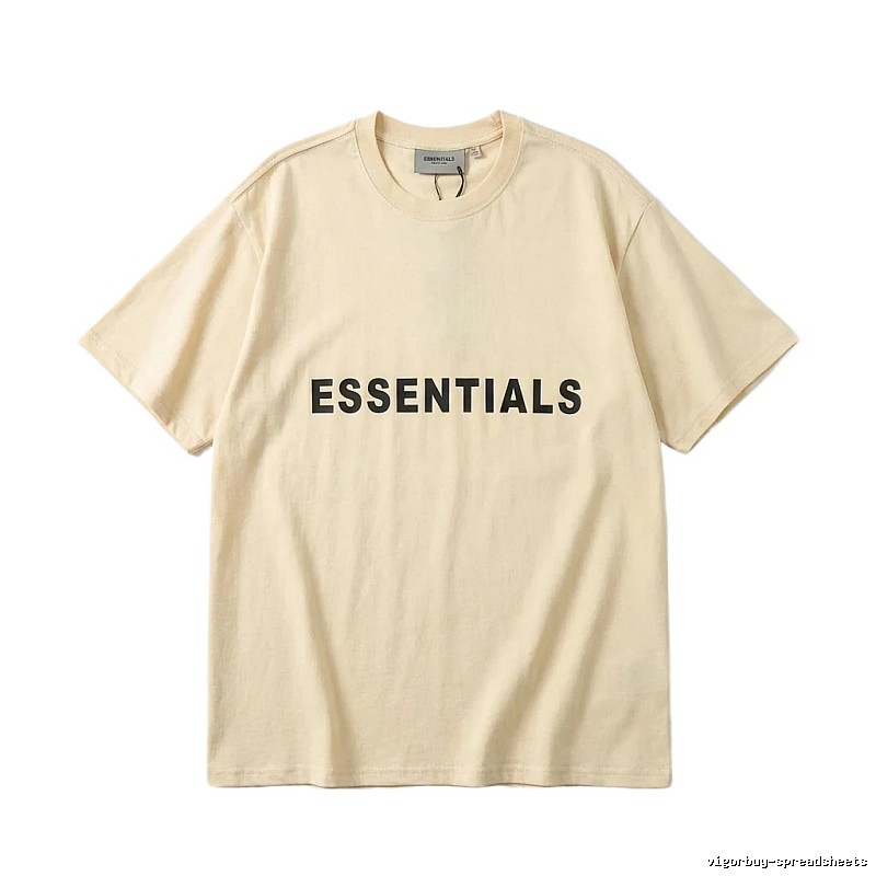 ESSENTIALS Simple Beige T-shirt