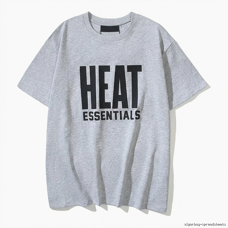 ESSENTIALS Simple Gray Short-sleeve Shirt