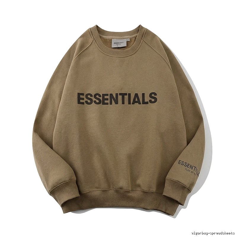 ESSENTIALS Simple Style Khaki Sweatshirt