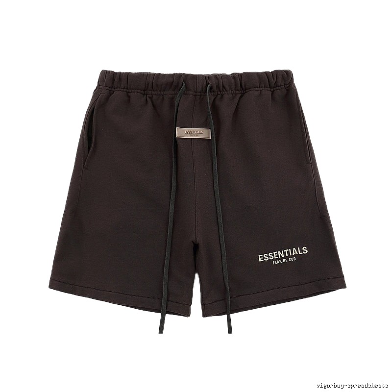 Essentials trendy brand dark coffee shorts