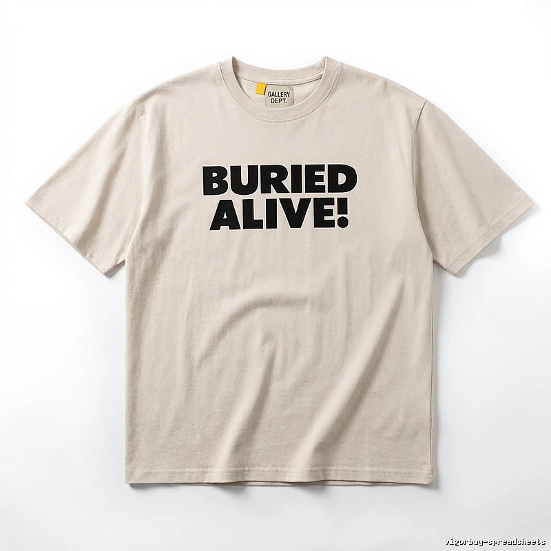 Gallery Dept. Alphabet Style Beige T-shirt