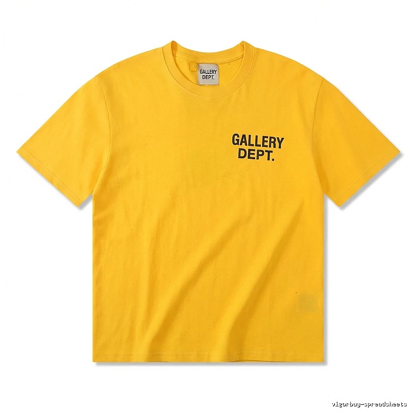 Gallery Dept. Alphabet Style Yellow T-shirt