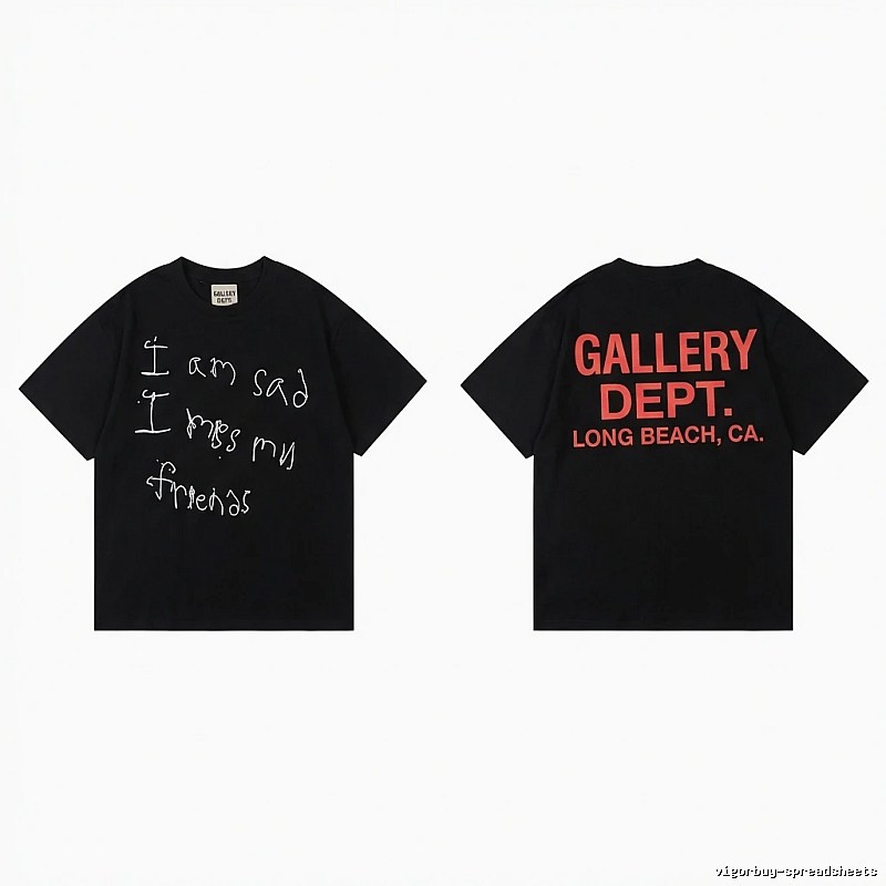 Gallery Dept Graffiti Style Black T-shirt