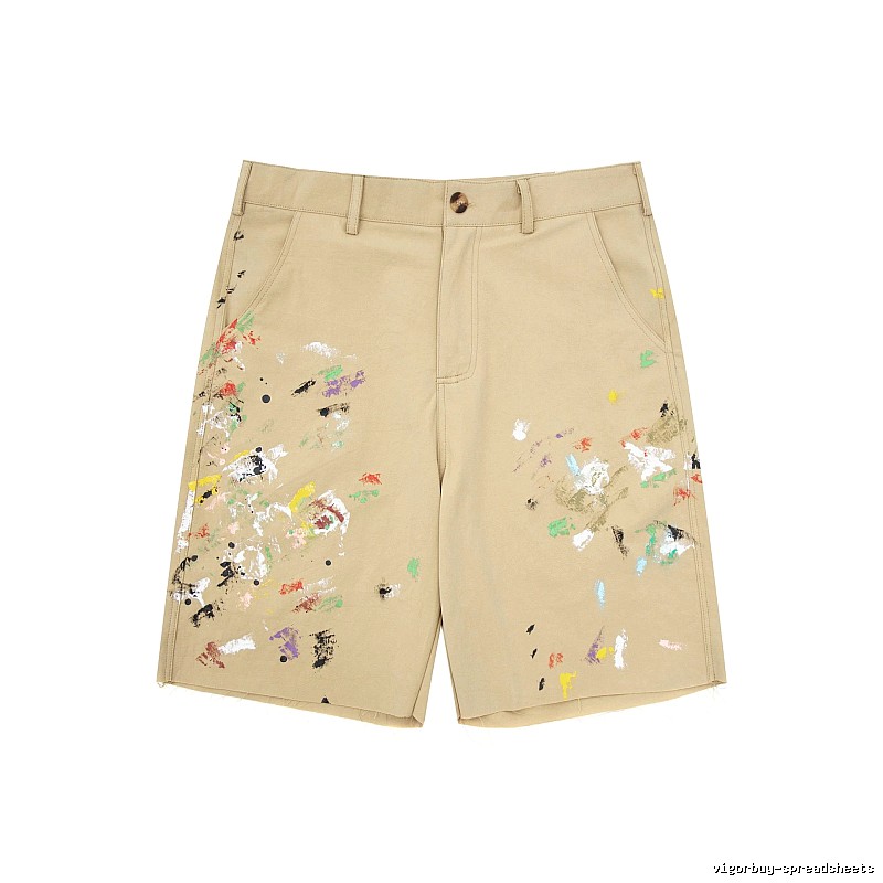 Gallery Dept Graffiti Style Khaki Shorts