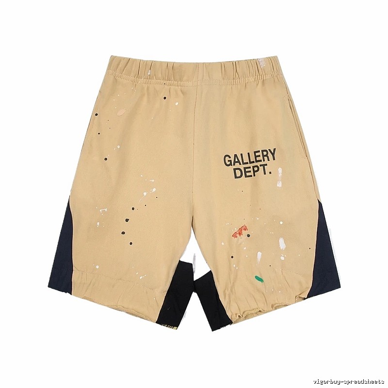 Gallery Dept. Graffiti Style Khaki Shorts
