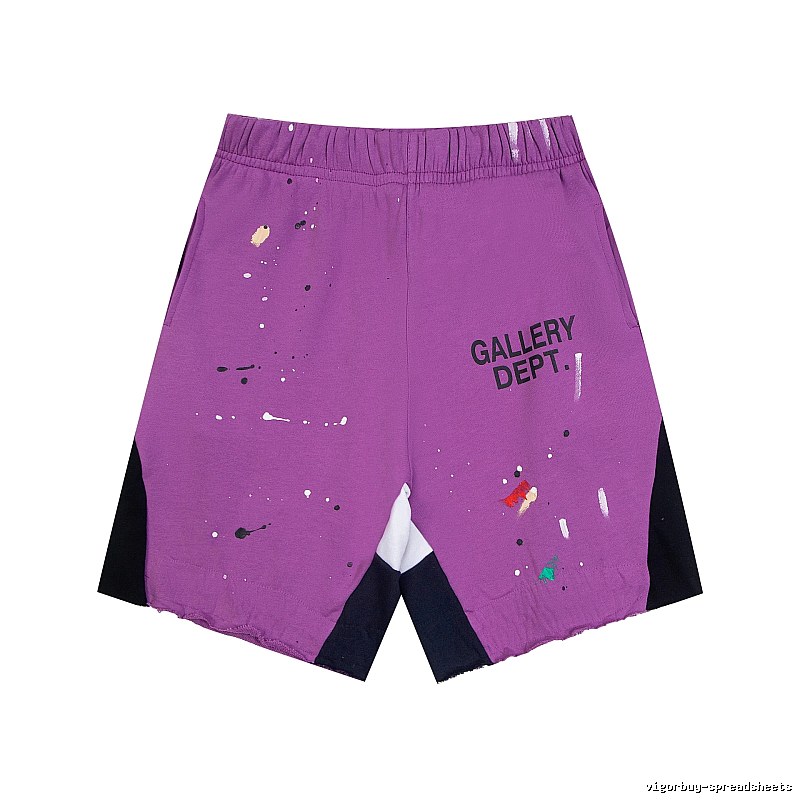 Gallery Dept. graffiti-style purple shorts