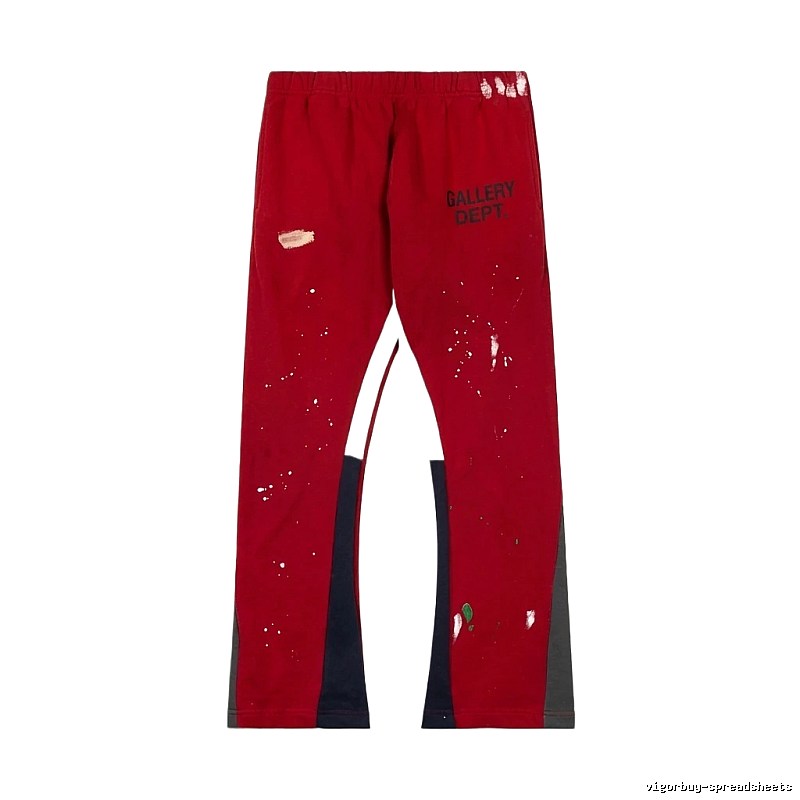 Gallery Dept Graffiti-style Red Trousers