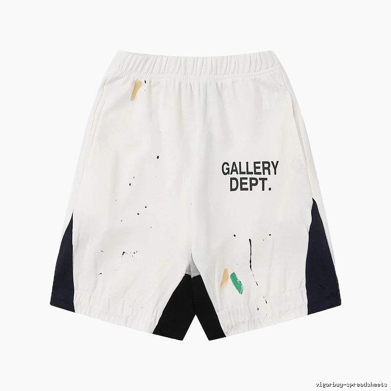 Gallery Dept. Graffiti Style White Shorts