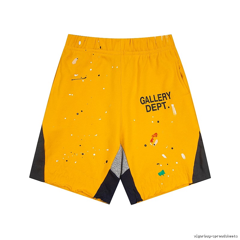 Gallery Dept. Graffiti-style Yellow Shorts