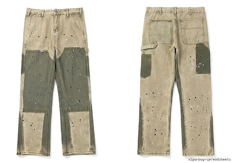 Gallery Dept patched and distressed jeans