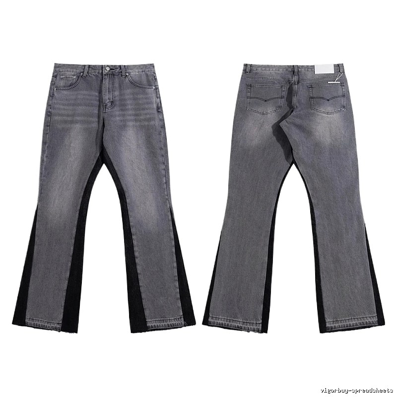 Gallery Dept patchwork grey-black jeans