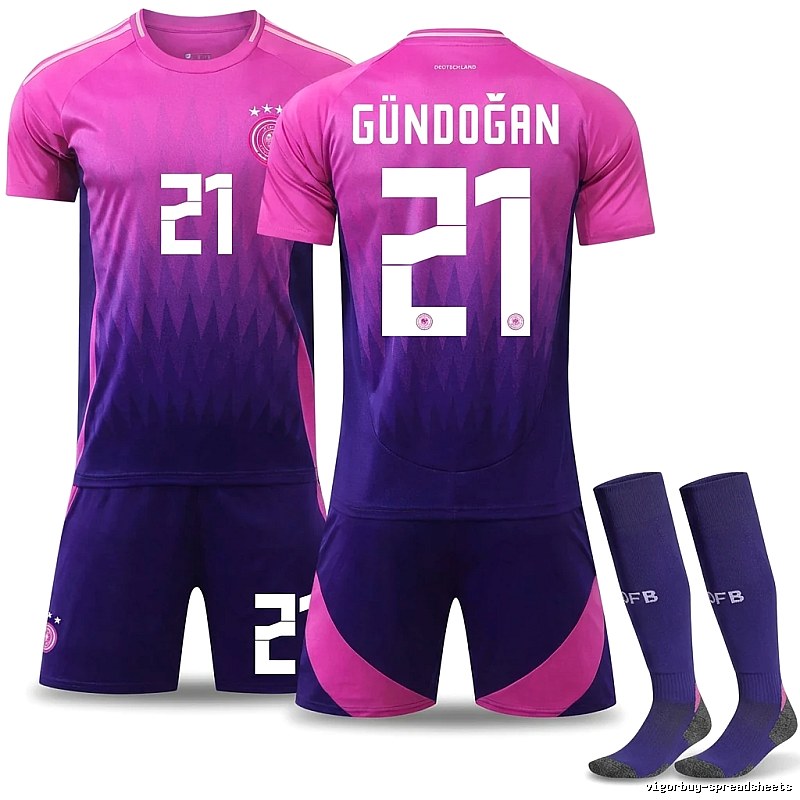 German gradient-style pink-purple jersey