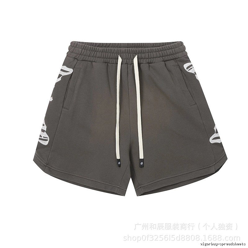 Godspeed Printed Street Style Charcoal Gray Casual Shorts