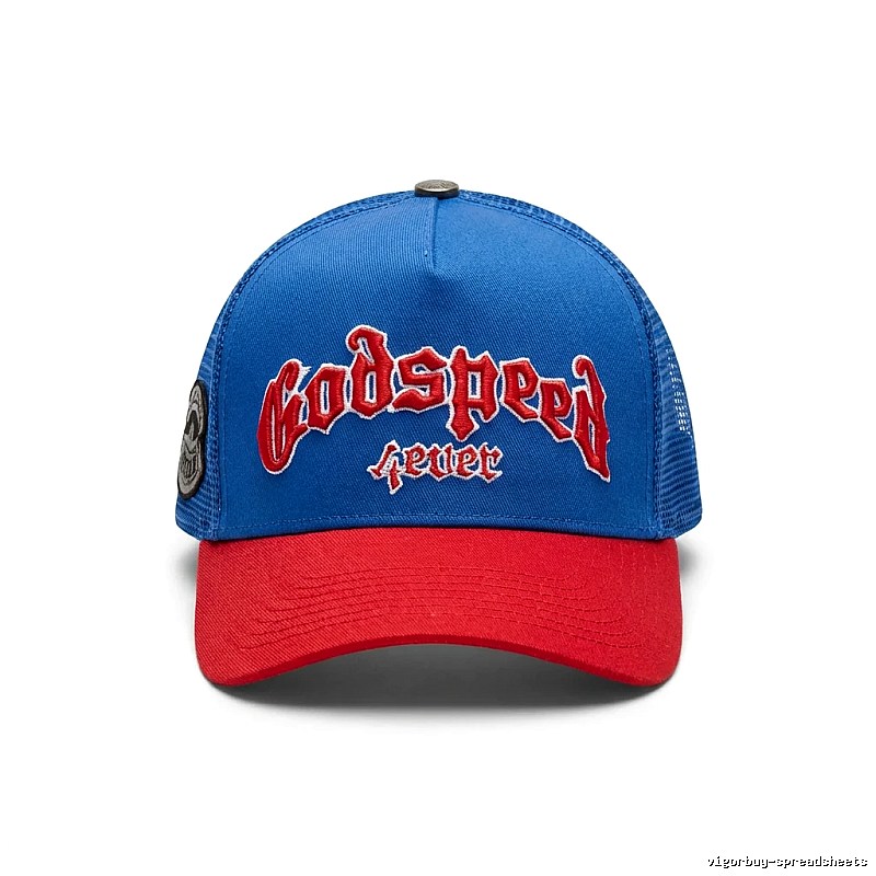 Godspeed Retro Style Red and Blue Hat