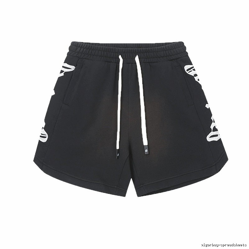 Godspeed skeleton print street style black shorts