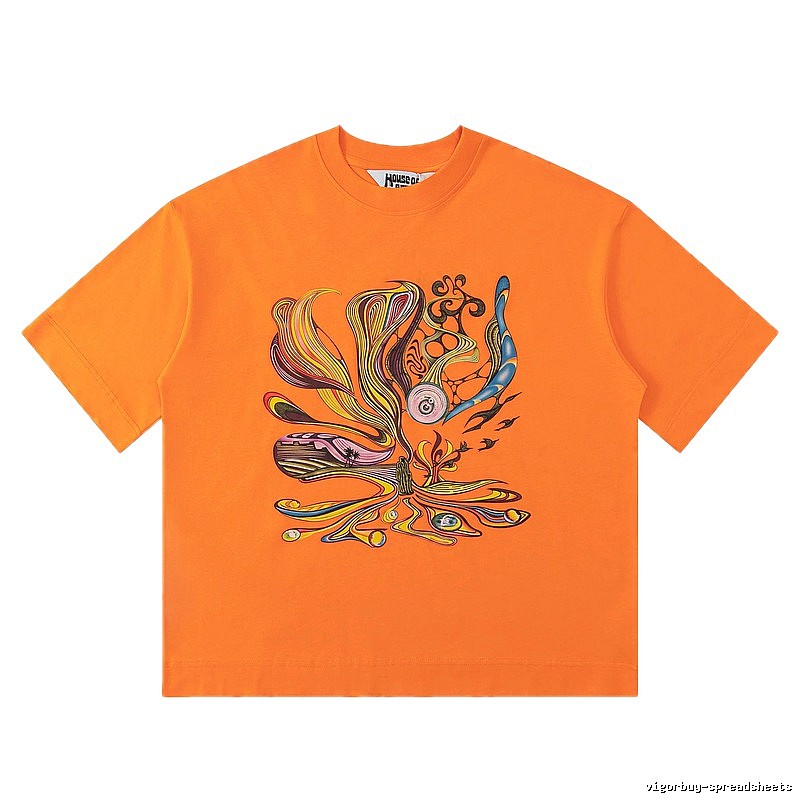 Graffiti-style orange T-shirt of House of Errors