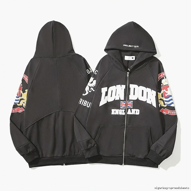 Grailz London-style black hoodie