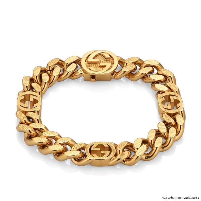 Gucci golden retro-style bracelet
