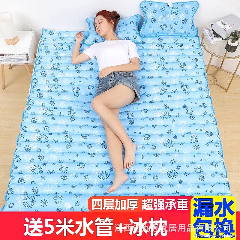Guest Room Gadget Cooling Sleeping Mat 200 x 120 cm Snowflake Pattern