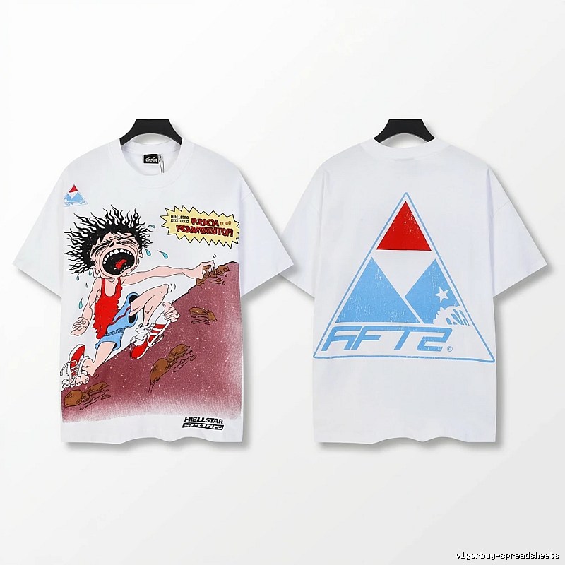 Hellstar Cartoon Trendy White T-shirt