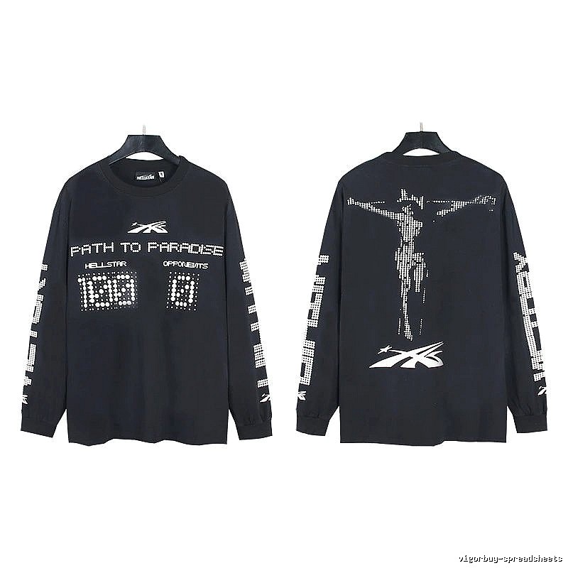 Hellstar Dark Style Printed Black Long-sleeve