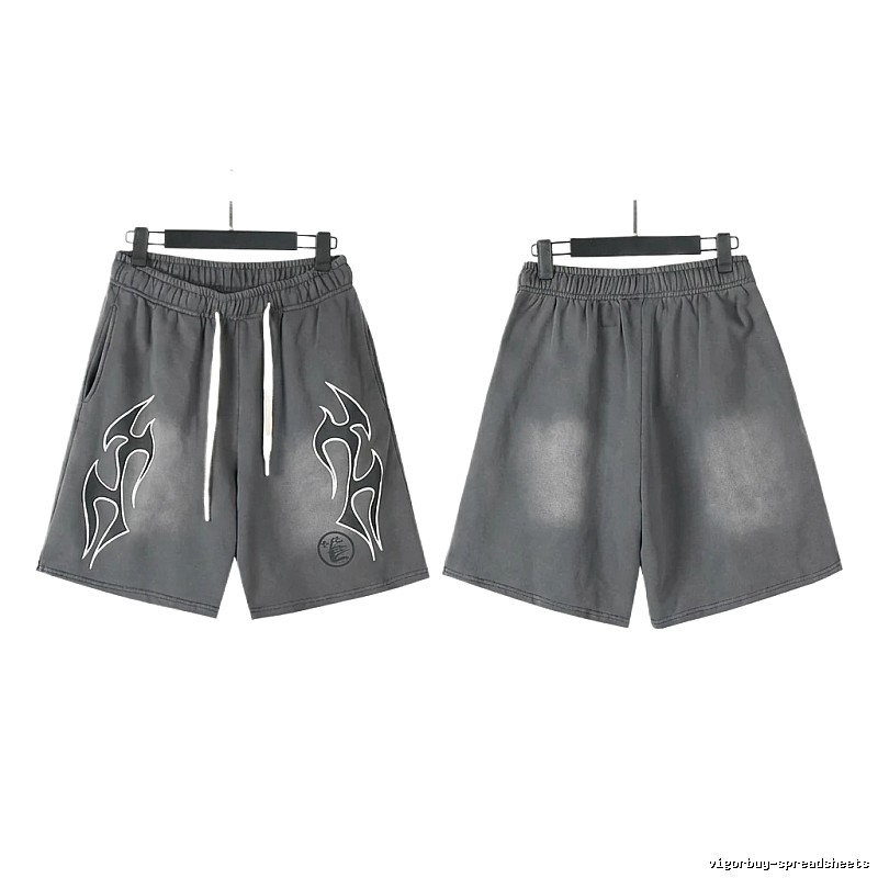 Hellstar Flame Wind Grey Shorts
