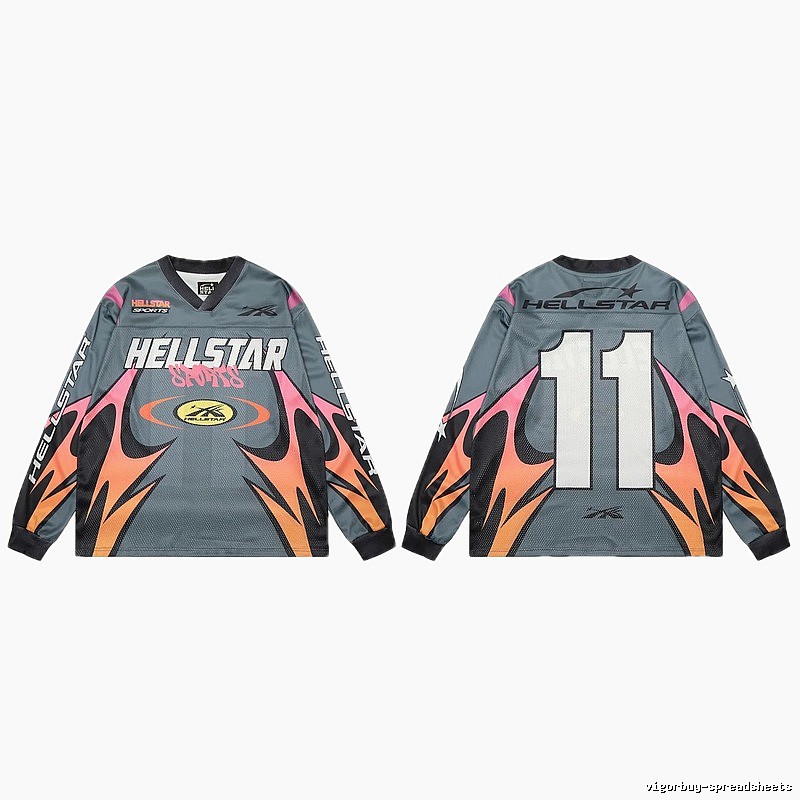 Hellstar Sports Series Vintage Color-blocked Jersey