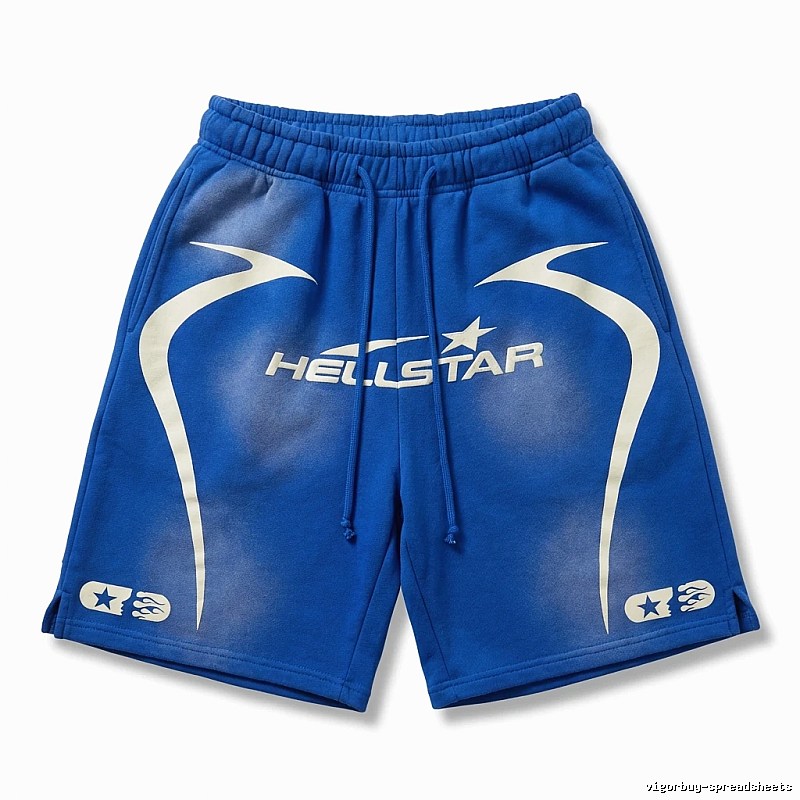 Hellstar Trendy Blue Shorts