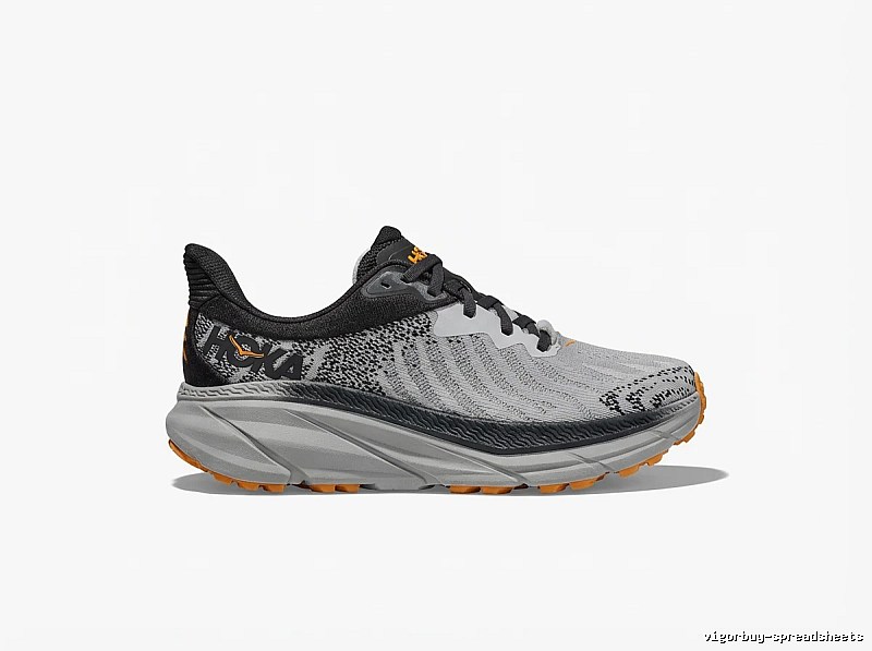 HOKA Racing Grey-Black Sports Running Shoes