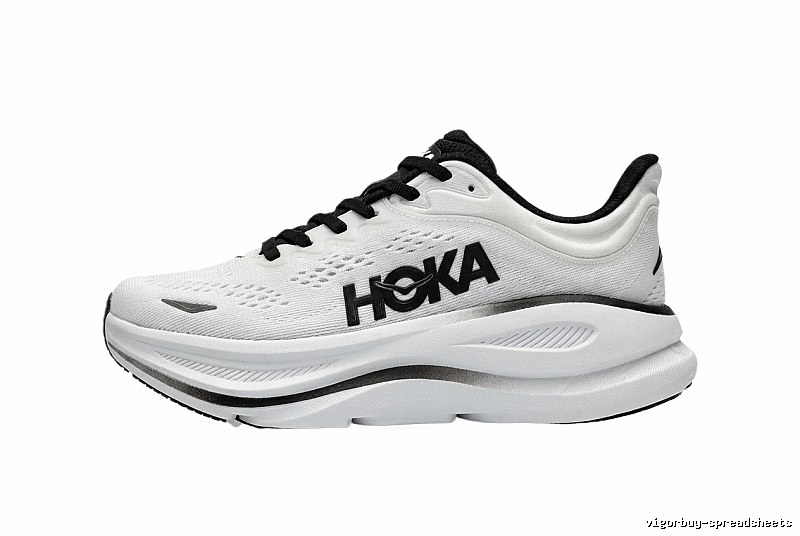 HOKA trendy brand black and white sports shoes