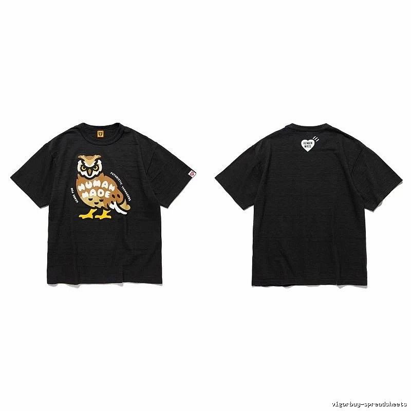 Human Made Weekend Heart logo T-shirt Black Green Human for Seasonal Looks