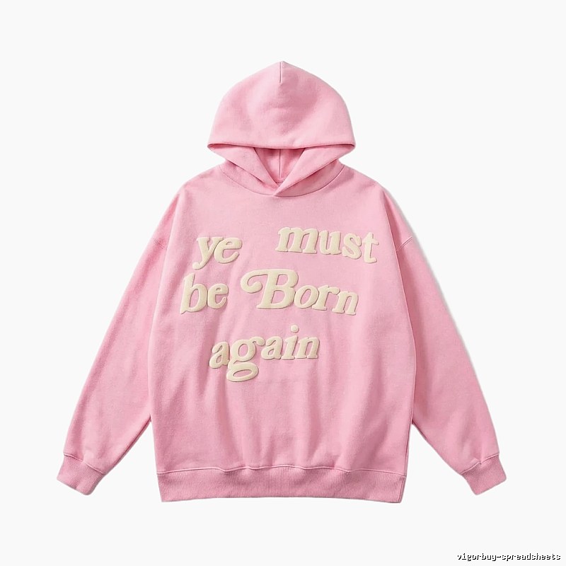Kanye's Rebirth Series Pink Trendy Hoodie