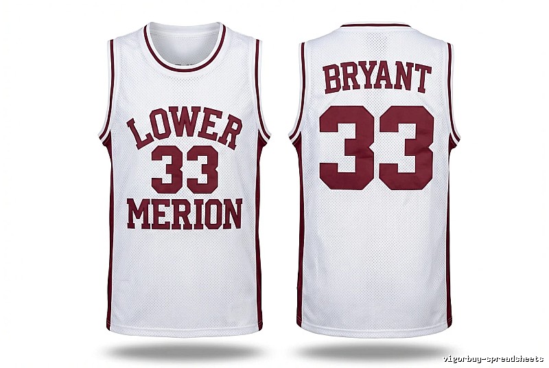 Kobe retro-style white basketball uniform