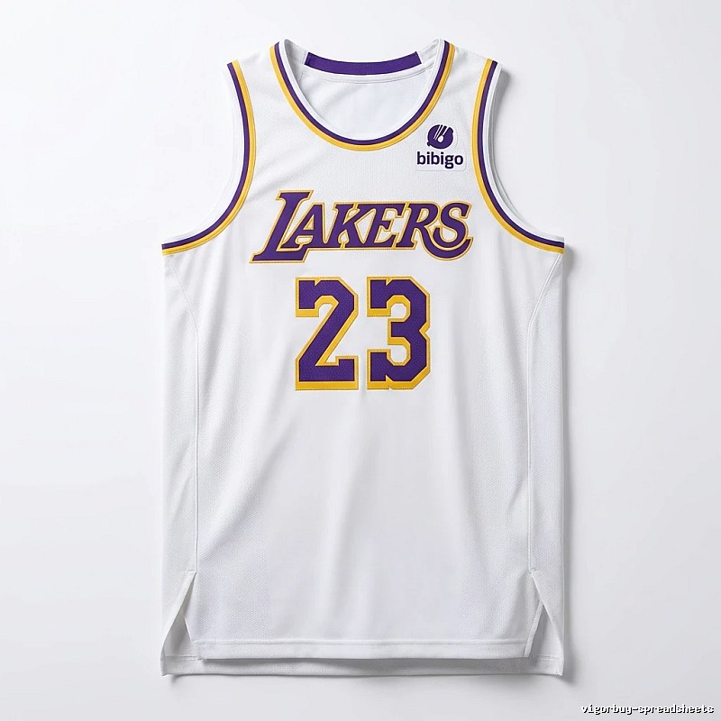 LBJ Lakers retro-style jersey