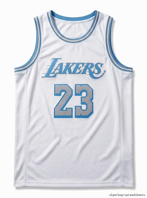 LBJ Lakers retro white jersey