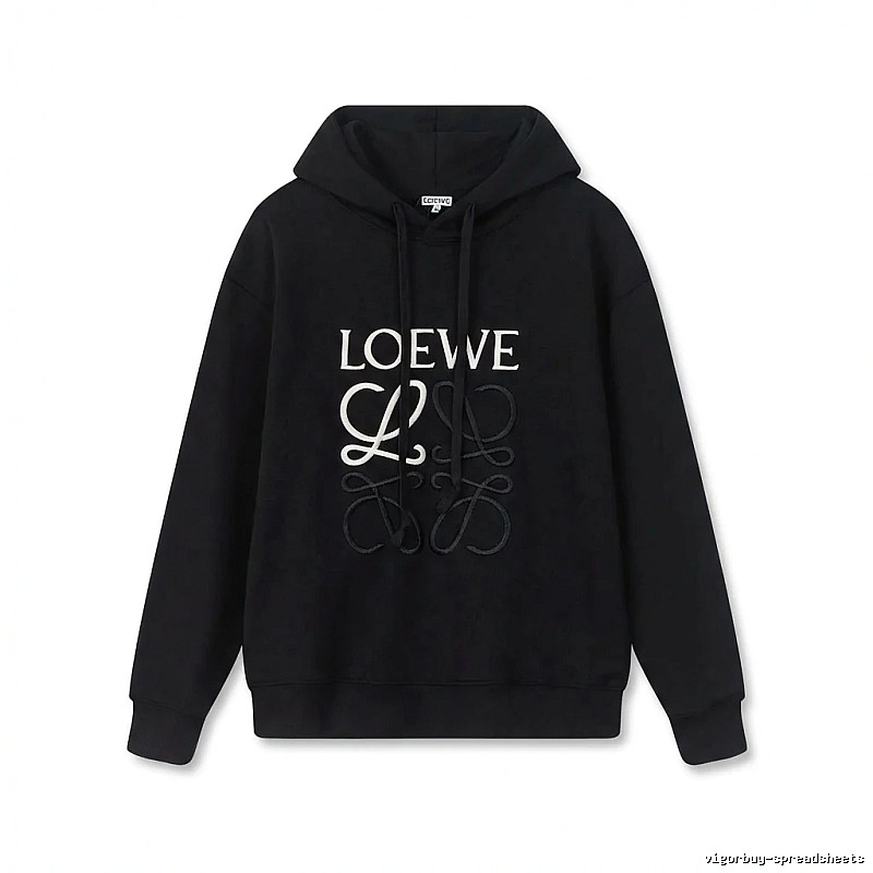 LOEWE letter embroidery style hoodie