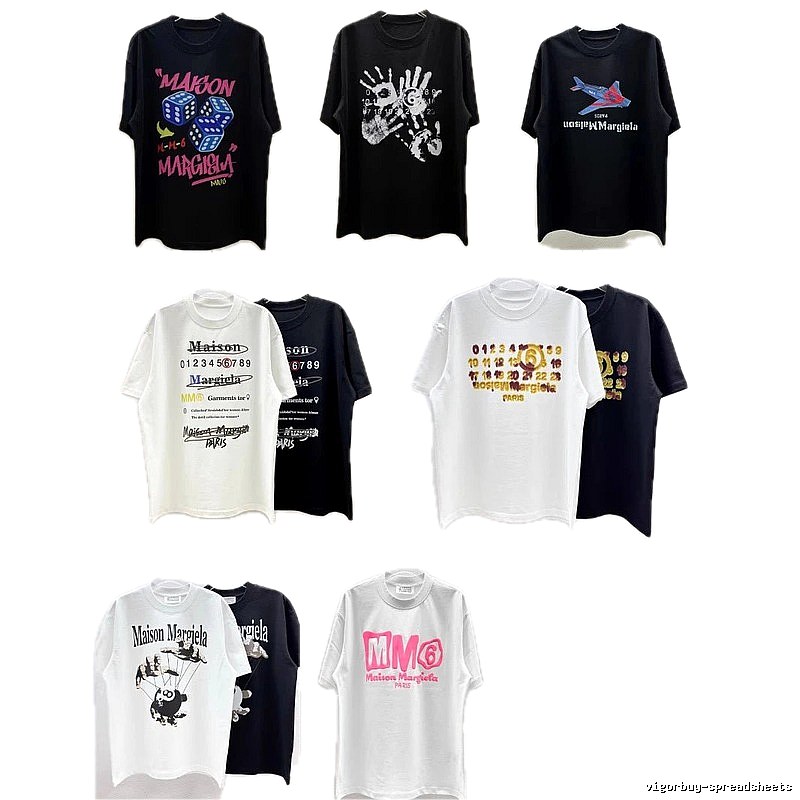 Maison Margiela MM6 Street Style Multi-color T-Shirt