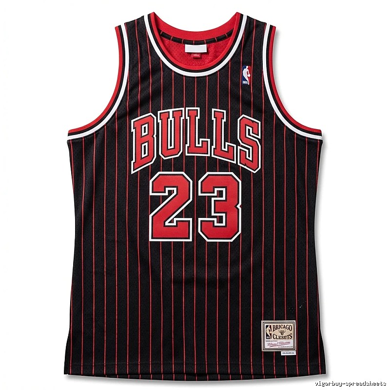 Michael Jordan striped jersey