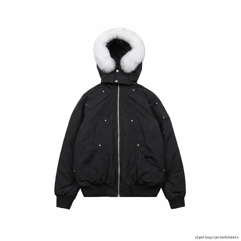 Michael Kors black utility-style down jacket