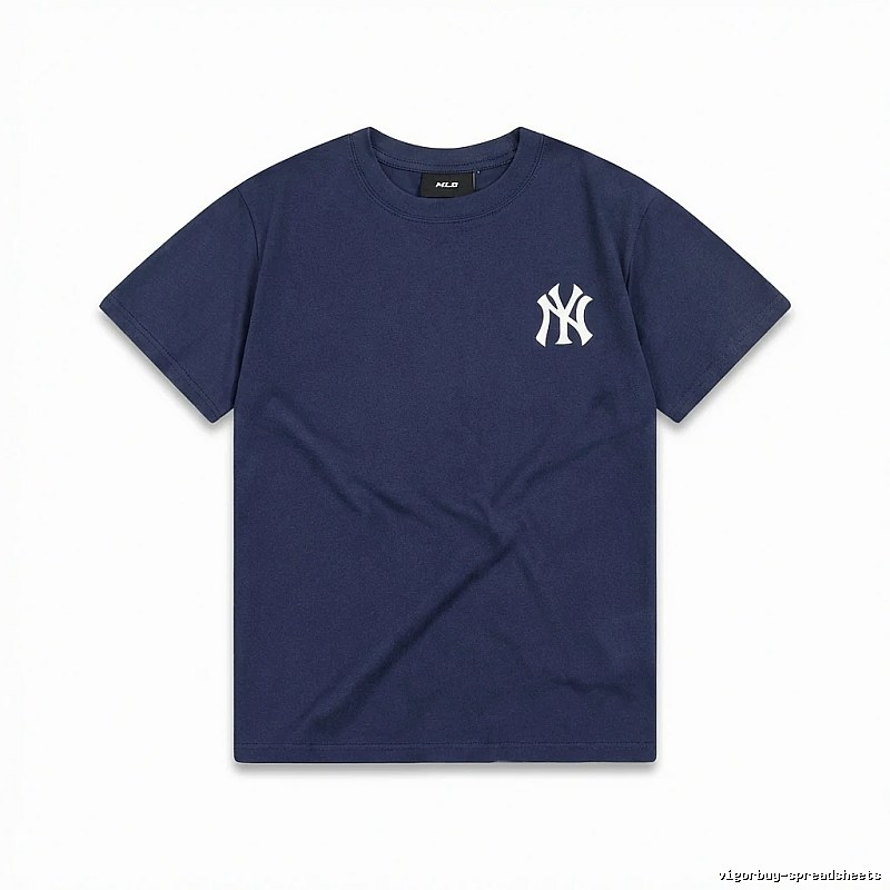 MLB Classic Simple Style Navy Blue T-shirt