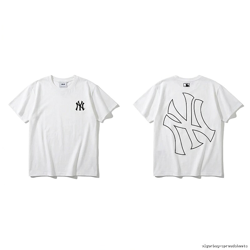 MLB New York Yankees minimalist style white T-shirt