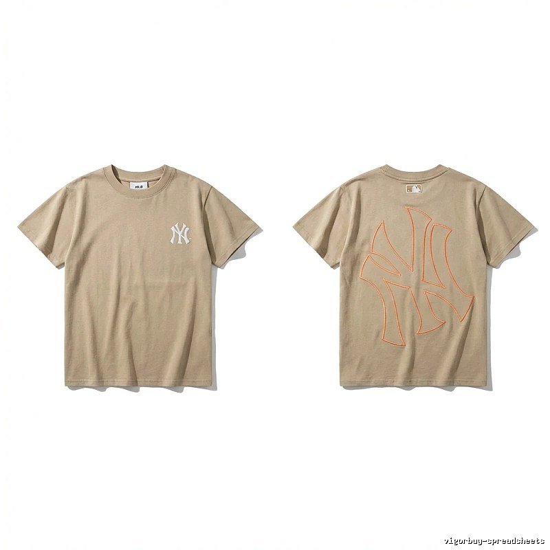 MLB retro style khaki T-shirt