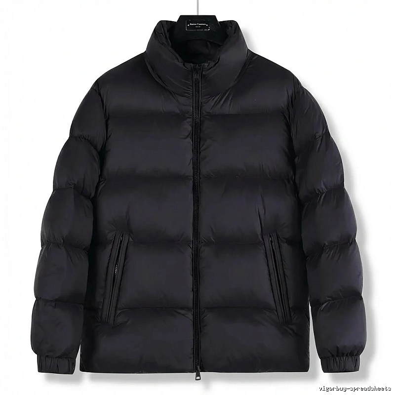 Moncler black casual down jacket