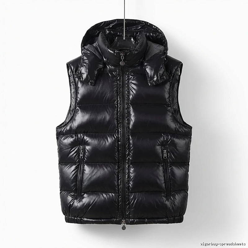 Moncler black stylish down vest