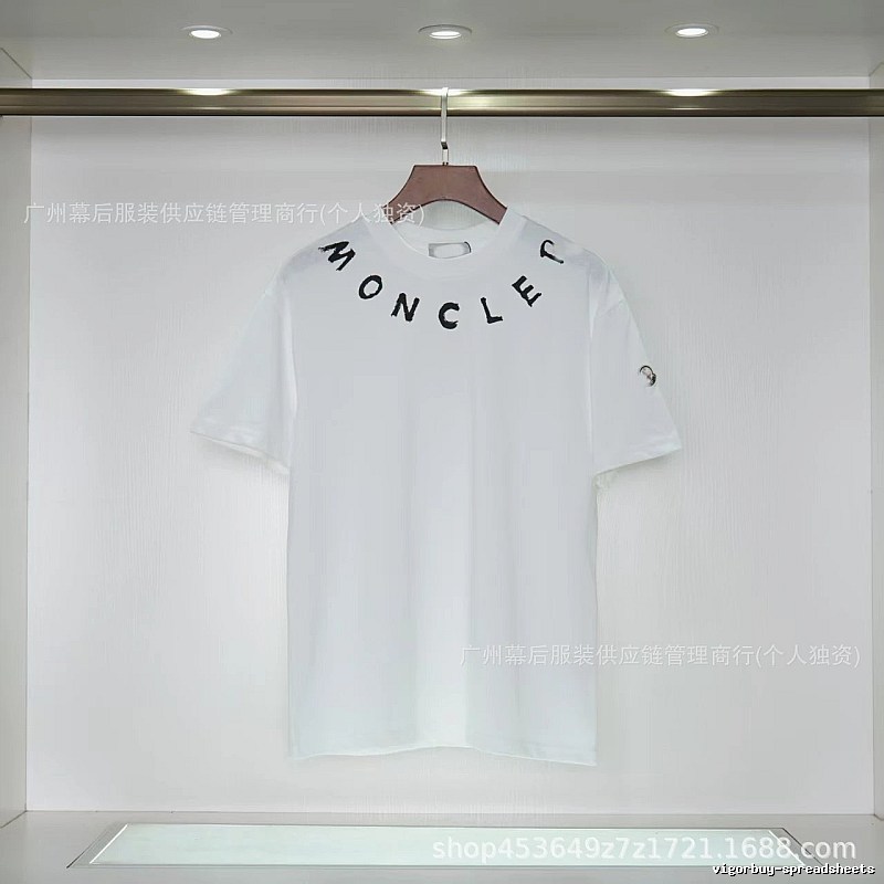 Moncler Graffiti Casual Style White Short-sleeve T-shirt